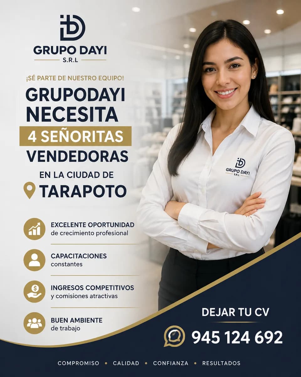 Se necesita vendedor